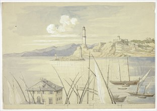 Genoa from the Croce di Malta, 1841.