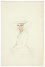 Portrait of Young Girl with Hat and Crop, n.d.