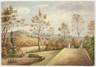 Terrace at Wentworth Castle, November 1848.