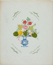 Is it Weakness thus to Dwell (valentine), c. 1850.