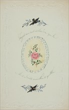 Forget Me Not Where'eer You Be (valentine), c. 1850.