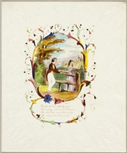 Dear Girl, Thy Hand (valentine), c. 1840.