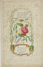 Sweet are the Flowers (valentine), c. 1850.