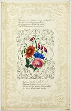 Flowers are the Brightest Things (valentine), 1855/60.