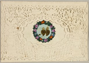 Untitled Valentine (Hearts on Fire), c. 1840.