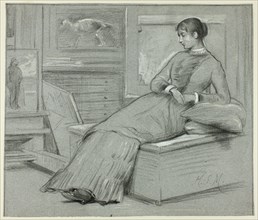 Woman Resting on a Platform, n.d.