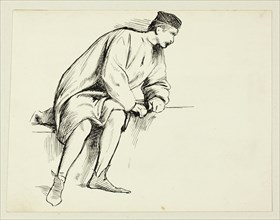 Seated Man Leaning on his Arm, n.d.