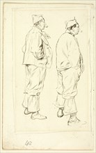 Two Sketches of Standing Laborer, n.d.