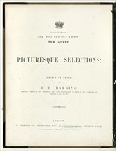Picturesque Selections: Text Page, from Picturesque Selections, c. 1860.