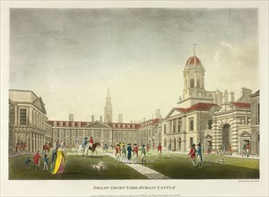Great Courtyard, Dublin Castle, published July 1792.