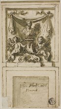Design for the Overmantel of a Chimneypiece with Bust of Pompilius Numa, n.d.