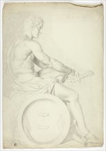 After Antique Sculpture of Seated Figure with Sword, 1774.