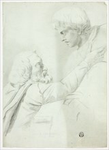 Bearded Man and Boy (from Bas-Relief), n.d.