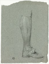 Leg of Standing Figure (recto); Sketch of Shoes (verso), n.d.