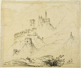 Fortresses in Tyrol, near Mals (recto); Castle in Lenzburg (verso), 1839/1900.