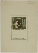 Woman at Lattice Window, n.d.