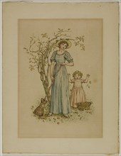 Woman with Broom and Little Girl, n.d.