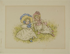 Two Little Girls with Bonnets, 1883.