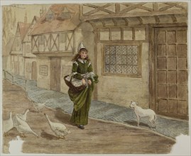 Girl with Eggs and Geese, n.d.