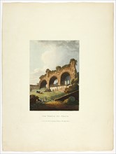 The Temple of Peace, plate nine from the Ruins of Rome, published March 1, 1796.