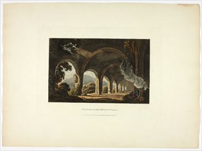 Stables of Meccena's Villa, plate eleven from the Ruins of Rome, published February 1, 1798.