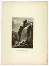 The Great Cascatella at Tivoli, plate thirteen from the Ruins of Rome, published February 20, 1798.