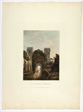 The Gate of St. Sebastian, plate seventeen from the Ruins of Rome, published March 1, 1796.