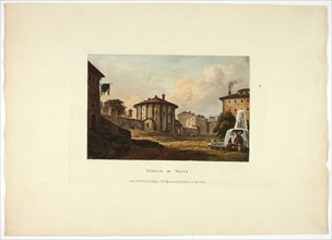 Temple of Vesta, plate nineteen from the Ruins of Rome, published October 1, 1796.