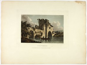 Ponte Nomentano, plate twenty-seven from Ruins of Rome, published March 28, 1798.