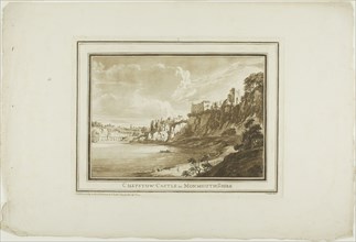 Chepstow Castle in Monmouth Shire, from Twelve Views in Aquatinta from Drawings taken on the Spot in South Wales, 1773-75.