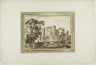 St. Quintin's Castle near Cowbridge in Glamorgan Shire, from Twelve Views in Aquatinta from Drawings taken on the Spot in South Wales, 1773-75.