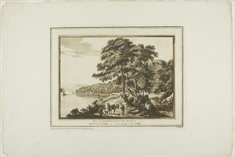 View Up Neath River from the House at Briton Ferry in Glamorgan Shire, from Twelve Views in Aquatinta from Drawings taken on the Spot in South Wales, 1773-75.