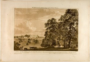 Warwick Castle from the Lodge Hill, plate 1, January 1776.