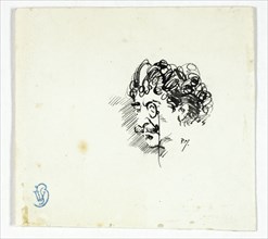 Sketch of Whistler's Head, c.1895.