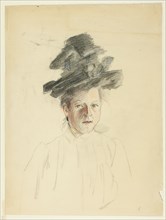Portrait of a Woman with Black Hat, 1884/1903.