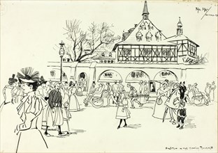 Sketch in the Midway Plaisance, 1893.