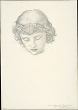 Study for Mirror of Venus: Head, c. 1873-77.