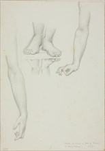 Study for Mirror of Venus: Arms and Feet of Venus, c. 1873-77.