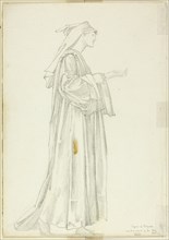Study of Pilgrim for Romaunt of the Rose, c. 1873-77.