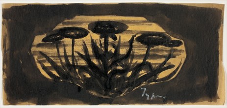 Untitled Drawing for Frame Cartouche (Plant Motif), 1899/1908.