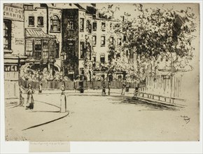 The Corner of Cheyne Walk, Chelsea, 1888-89.