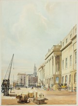 The Custom House, plate three from Original Views of London as It Is, 1842.