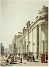 The Bank Looking Towards the Mansion House, from Original Views of London as It Is, 1842.