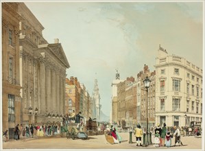 Mansion House, Cheapside, plate one from Original Views of London as It Is, 1842.