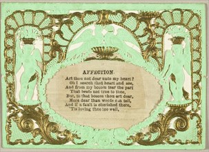 Valentine Affection (valentine), 1855/60.