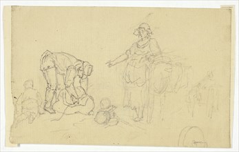 Peasants with Pack Animal, n.d.