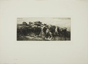 Cows Drinking from the River, 1878.
