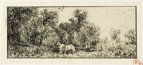 Two Horses in a Wood, 1845.