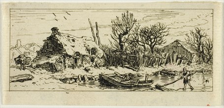 The Frozen Pond, small plate, 1845.