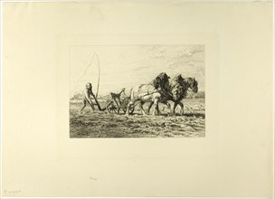 Plowing, c. 1865.